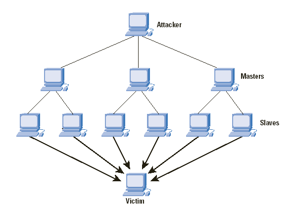 Primjer DDoS napada i botneta